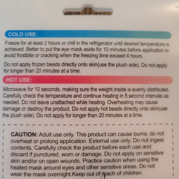 Hot & Cold Therapeutic face mask - Picture 3 of 3